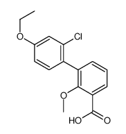 3-(2-chloro-4-ethoxyphenyl)-2-methoxybenzoic acid结构式