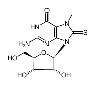 7,8-dihydro-7-methyl-8-thioxoguanosine structure