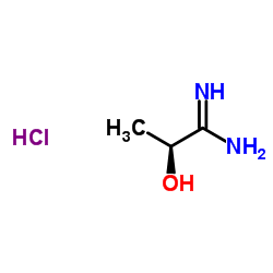 (2S)-2-hydroxypropanimidamide hydrochloride structure