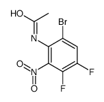 N-(6-Bromo-3,4-difluoro-2-nitrophenyl)acetamide Structure