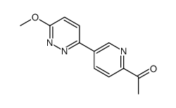 1-[5-(6-methoxypyridazin-3-yl)pyridin-2-yl]ethanone Structure