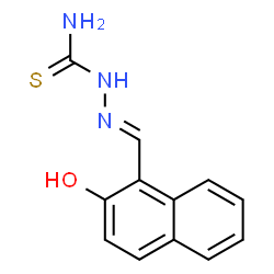 2-((2-hydroxynaphthalen-1-yl)methylene)hydrazine-1-carbothioamide structure