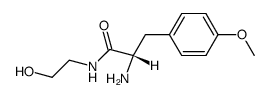 (S)-2-AMINO-N-(2-HYDROXYETHYL)-3-(4-METHOXYPHENYL)PROPANAMIDE结构式