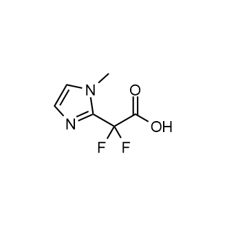 2,2-二氟-2-(1-甲基-1H-咪唑-2-基)乙酸结构式
