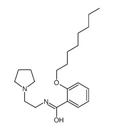 o-(Octyloxy)-N-[2-(1-pyrrolidinyl)ethyl]benzamide结构式