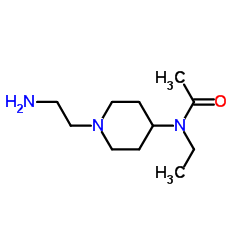 N-[1-(2-Aminoethyl)-4-piperidinyl]-N-ethylacetamide Structure