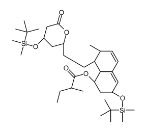 Pravastatin Lactone Di-(tert-butyldimethylsilyl) Ether结构式