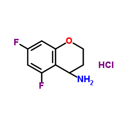 5,7-Difluorochroman-4-amine hydrochloride structure