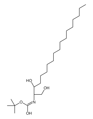 N-[(1S,2R)-2-Hydroxy-1-(hydroxyMethyl)heptadecyl]carbamic Acid 1,1-Dimethylethyl Ester Structure