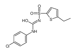 1-(4-chlorophenyl)-3-(5-ethylthiophen-2-yl)sulfonylurea结构式