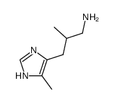 1H-Imidazole-4-propanamine,-bta-,5-dimethyl- (9CI) Structure