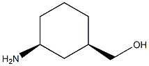 (1R,3S)-3-Amino-cyclohexyl-methanol结构式