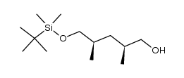 (2S,4R)-5-{[(1,1-dimethylethyl)(dimethyl)silyl]oxy}-2,4-dimethylpentan-1-ol结构式