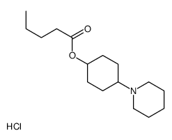 (4-piperidin-1-ylcyclohexyl) pentanoate,hydrochloride结构式