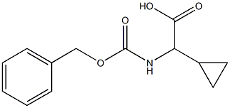 Benzyloxycarbonylamino-cyclopropyl-acetic acid Structure