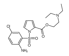 2-(diethylamino)ethyl 1-(2-amino-5-chlorophenyl)sulfonylpyrrole-2-carboxylate Structure