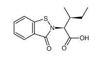 (2S,3S)-3-METHYL-2-(3-OXO-2,3-DIHYDRO-1,2-BENZISOTHIAZOL-2-YL)VALERIC ACID structure