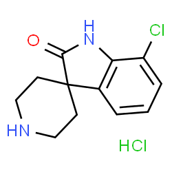 7-Chloro-1H-spiro[indole-3,4'-piperidine]-2-one hydrochloride structure