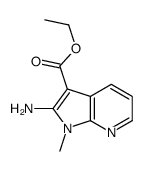 Ethyl 2-amino-1-methyl-1H-pyrrolo[2,3-b]pyridine-3-carboxylate Structure