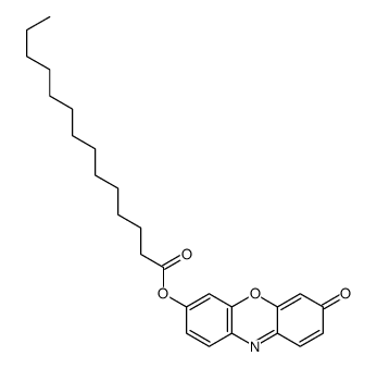 (7-oxophenoxazin-3-yl) tetradecanoate结构式