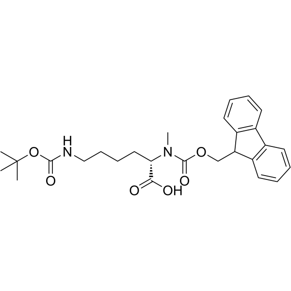 Fmoc-N-Me-赖氨酸(Boc)-OH图片