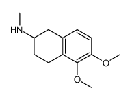 1,2,3,4-Tetrahydro-5,6-dimethoxy-N-methyl-2-naphthalenamine Structure