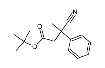 3-Phenyl-3-cyan-buttersaeure-tert.-butylester结构式