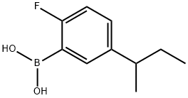 2-Fluoro-5-(sec-butyl)phenylboronic acid structure