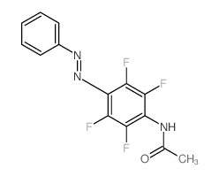 Acetamide,N-[2,3,5,6-tetrafluoro-4-(2-phenyldiazenyl)phenyl]-结构式