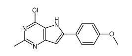 1-(4-chloro-2-methylpyrrolo[4,5-d]pyrimidin-6-yl)-4-methoxy benzene结构式