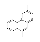 Carbostyril,4-methyl-1-(2-methylallyl)thio- (8CI) structure