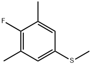 4-氟-3,5-二甲基苯基甲基硫醚结构式