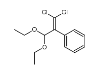 3,3-Diaethoxy-1,1-dichlor-2-phenyl-prop-1-en结构式