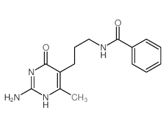 Benzamide,N-[3-(2-amino-1,6-dihydro-4-methyl-6-oxo-5-pyrimidinyl)propyl]- structure