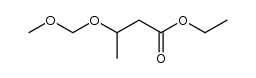 ethyl 3-(methoxymethoxy)butanoate结构式