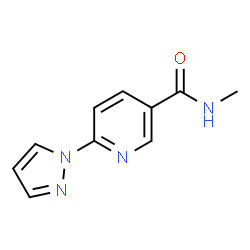 N-Methyl-6-(1H-pyrazol-1-yl)nicotinamide图片