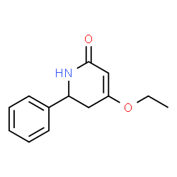 2(1H)-Pyridinone,4-ethoxy-5,6-dihydro-6-phenyl-(9CI) structure