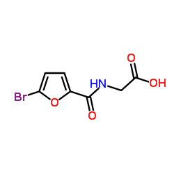 [(5-BROMO-FURAN-2-CARBONYL)-AMINO]-ACETIC ACID structure