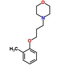 4-[3-(2-Methylphenoxy)propyl]morpholine结构式