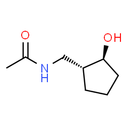 Acetamide, N-[[(1R,2S)-2-hydroxycyclopentyl]methyl]- (9CI) Structure