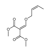 dimethyl 2-(but-2-enoxymethylidene)propanedioate Structure