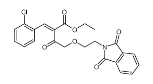 ethyl-2-(2-chlorobenzylidine)-4-[2-(phthalimido)ethoxy]acetoacetate Structure