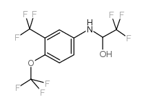 2,2,2-trifluoro-1-[4-(trifluoromethoxy)-3-(trifluoromethyl)anilino]ethanol结构式