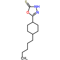 5-(4-Pentylcyclohexyl)-1,3,4-oxadiazole-2(3H)-thione结构式