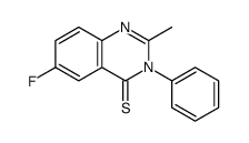 6-fluoro-2-methyl-3-phenylquinazoline-4-thione Structure