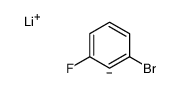 lithium,1-bromo-3-fluorobenzene-2-ide Structure