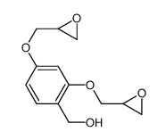 [2,4-bis(oxiran-2-ylmethoxy)phenyl]methanol Structure