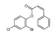 (2-bromo-4-chlorophenyl) 3-phenylprop-2-enoate结构式