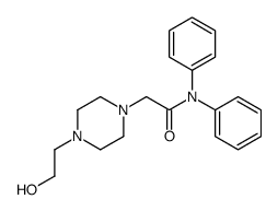 2-[4-(2-hydroxyethyl)piperazin-1-yl]-N,N-diphenylacetamide结构式