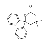 3,3-dimethy-5,5-diphenyl-5-hydroxypentanoic acid lactone Structure